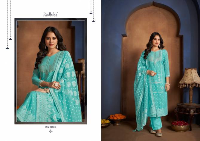 Banarasi Adha By Radhika Azara Printed Designer Dress Material Wholesale Online